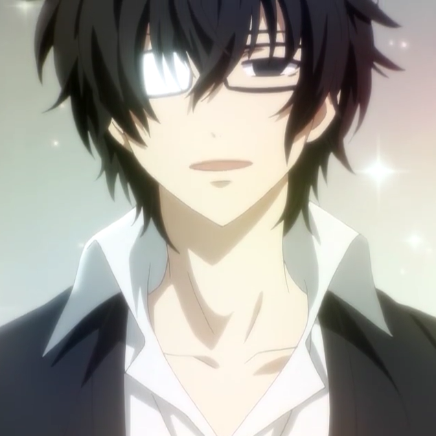 动漫头像青春x机关枪雪村透眼镜