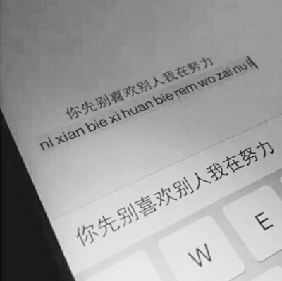 你先别喜欢别人我在努力