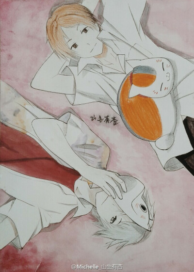 手绘动漫人物 爱就抱走 有你爱的嘛