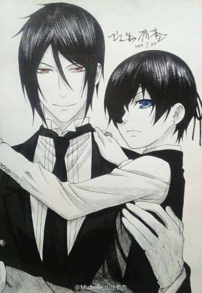 手绘动漫人物 爱就抱走 有你爱的嘛