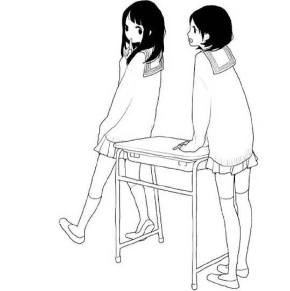 #黑白##闺蜜#