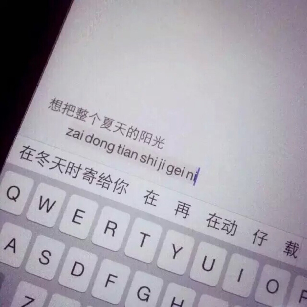 想把整个夏天的阳光 在冬天时寄给你 iPhone备忘录文字 拼音键盘文字 纯文字 文字壁纸 清新文字✨✨与屿会发光i✨✨