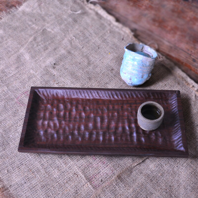 左迹原木设计品牌 创意 复古 原木果盘