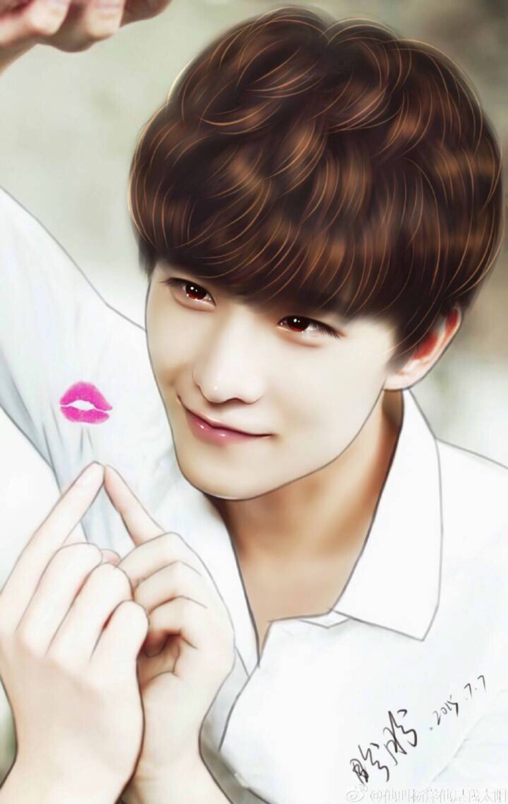 杨洋 明星 帅哥 转手绘 真的太棒 crlogo ()