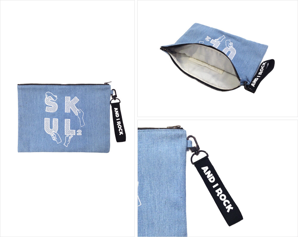 李弘基 #SkullHong#Fashion＆Acc-- Fashion# SKULL DENIM Clutch 好看想入这个~