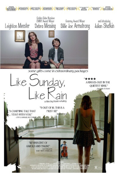 《如晴天 似雨天》（Like Sunday, Like Rain）是由Leighton Meester (《绯闻女孩》Queen B)主演的一部文艺片。故事讲述在一个夏天，贫穷女生Eleanor为了生计去给一名12岁的孩子当保姆。Eleanor同时也是一名音乐家，…