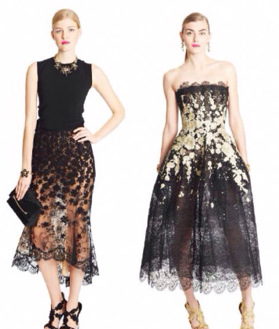 Oscar de la Renta Pre-Fall 2015.虽然Oscar de la Renta已经离开这个世界,但他塑造的上流名媛梦却依旧弥漫,2015早秋系列中从纯度较高的色彩构成的简约线条,到繁花环绕的曼妙摇曳,这个系列传达的仍然是美国时装文化…