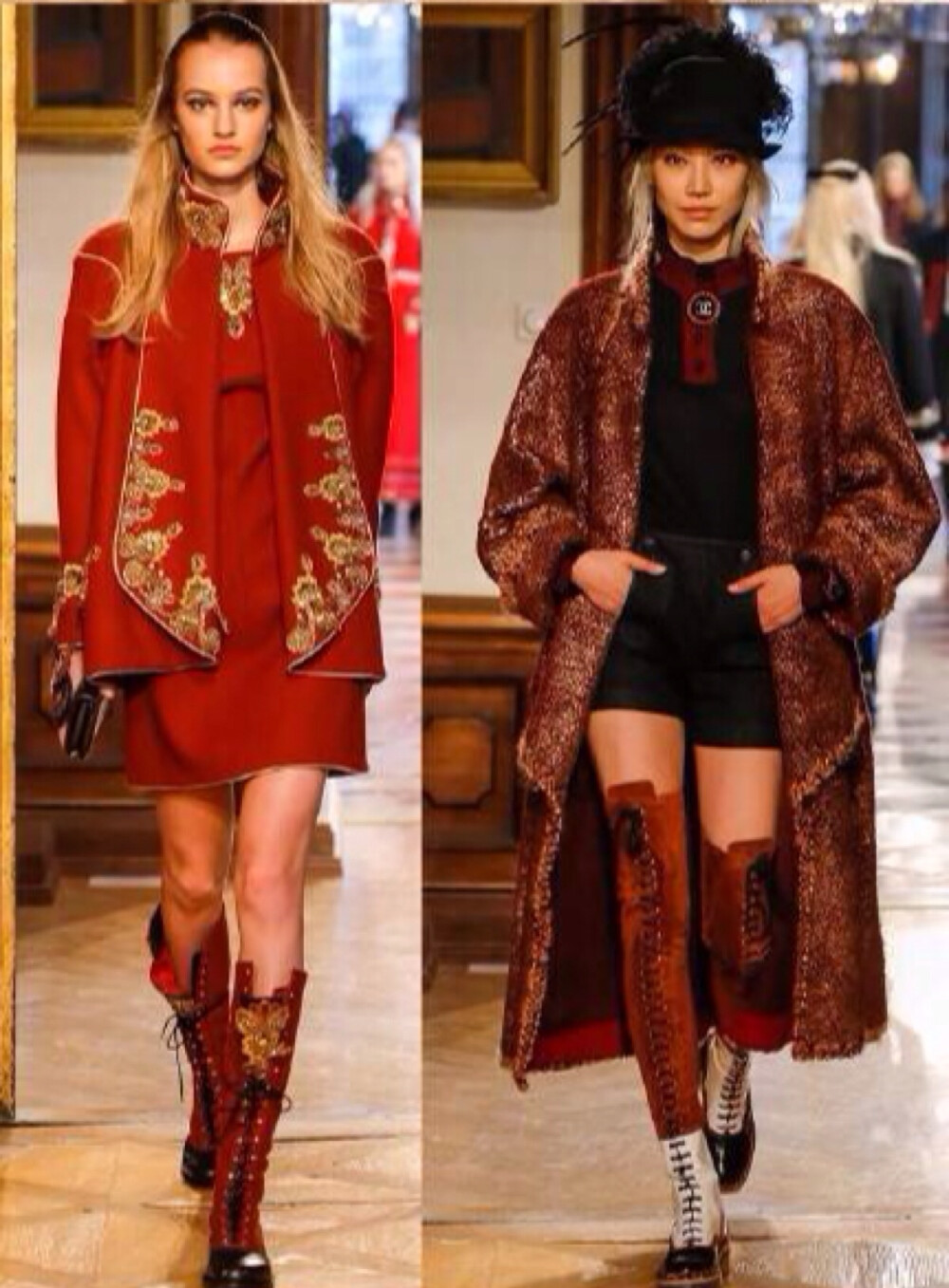 CHANEL Pre-Fall 2015 - &amp;quot;Paris-Salzburg&amp;quot;.只要老佛爷不刻意寻求费解的突破,以丑闻名的CHANEL其实还是可以实用又美好的,比如2015早秋.通过经典斜纹呢外套的改良,将古典意味的细节融入其中.CHANEL早秋一直着重展现旗下高级手工坊技艺,2015来到奥地利的萨尔茨堡,这也是莫扎特的出生地和[音乐之声]拍摄地.