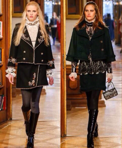 CHANEL Pre-Fall 2015 - &amp;quot;Paris-Salzburg&amp;quot;.只要老佛爷不刻意寻求费解的突破,以丑闻名的CHANEL其实还是可以实用又美好的,比如2015早秋.通过经典斜纹呢外套的改良,将古典意味的细节融入其中.CHANEL…