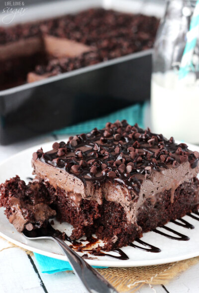 #chocolate poke cake#