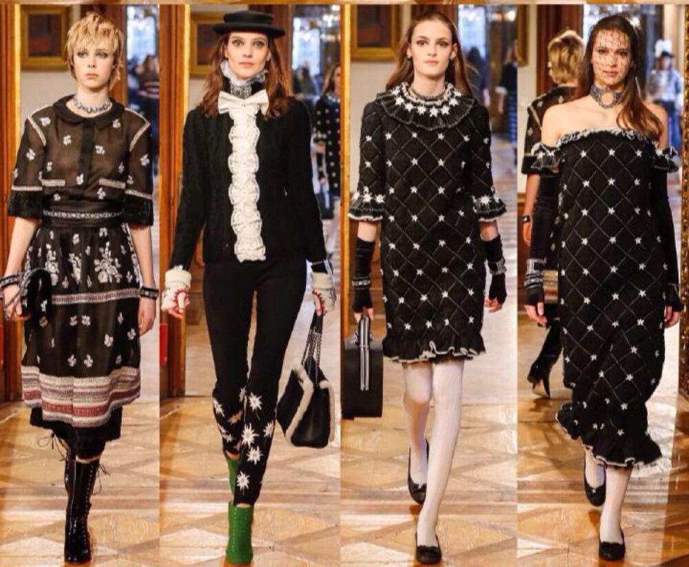 CHANEL Pre-Fall 2015 - &amp;quot;Paris-Salzburg&amp;quot;.只要老佛爷不刻意寻求费解的突破,以丑闻名的CHANEL其实还是可以实用又美好的,比如2015早秋.通过经典斜纹呢外套的改良,将古典意味的细节融入其中.CHANEL早秋一直着重展现旗下高级手工坊技艺,2015来到奥地利的萨尔茨堡,这也是莫扎特的出生地和[音乐之声]拍摄地.