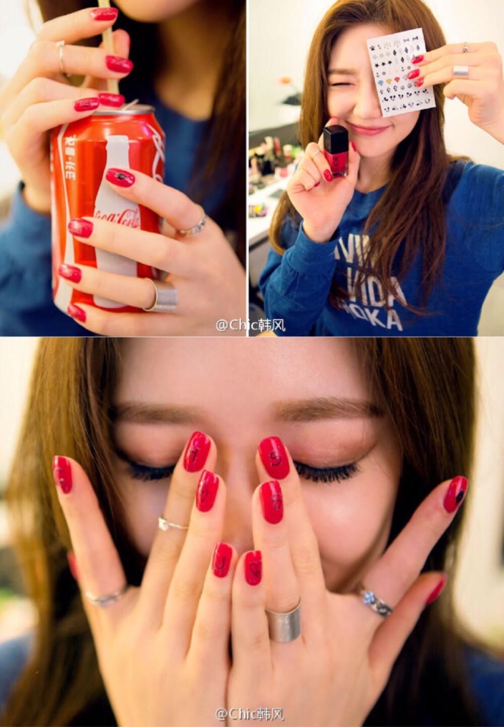 Art nails 美甲 配色与图案推荐【来自微博】