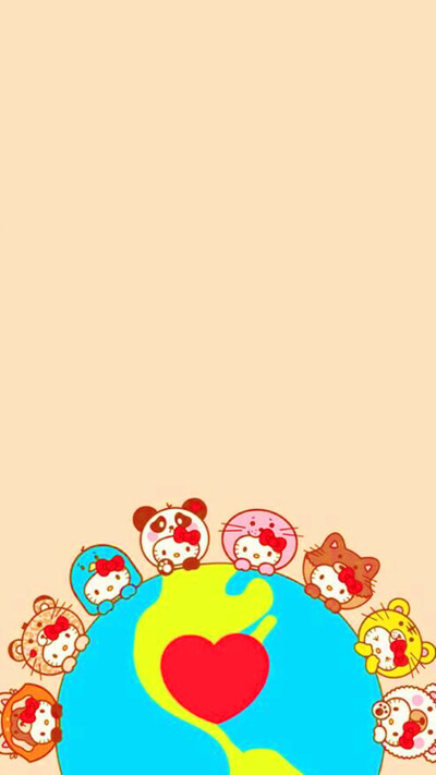 iPhone5 iPhone6 iPhone6 Plus wallpaper wechat 微信背景 壁纸 锁屏 待机 主题 桌面 可爱 Hello Kitty