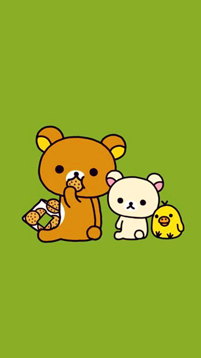 iPhone5 iPhone6 iPhone6 Plus wallpaper wechat 微信背景 壁紙 鎖屏 待機 主題 桌面 輕松熊 rilakkuma