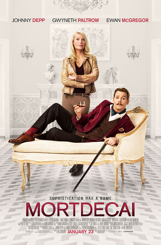 《贵族大盗》（Mortdecai）于2015年4月17日上映，女主角为格温妮斯·帕特洛（钢铁侠：小辣椒），约翰尼在片中饰演维持不了自己贵族生活开支的“死要面子”贵族雅痞，奉政府要员之命寻找一副藏着密码的画作，状况百出，全剧喜剧。大卫·凯普导演。