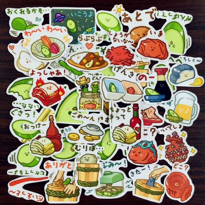 手帐贴纸 日式调味料理