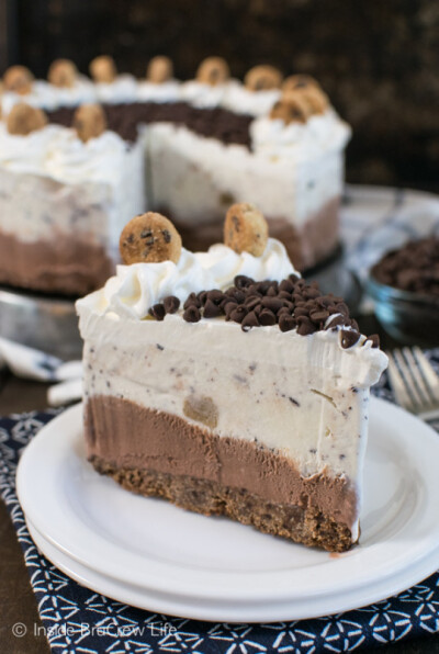 #chocolate chip cookie dough ice cream cake#