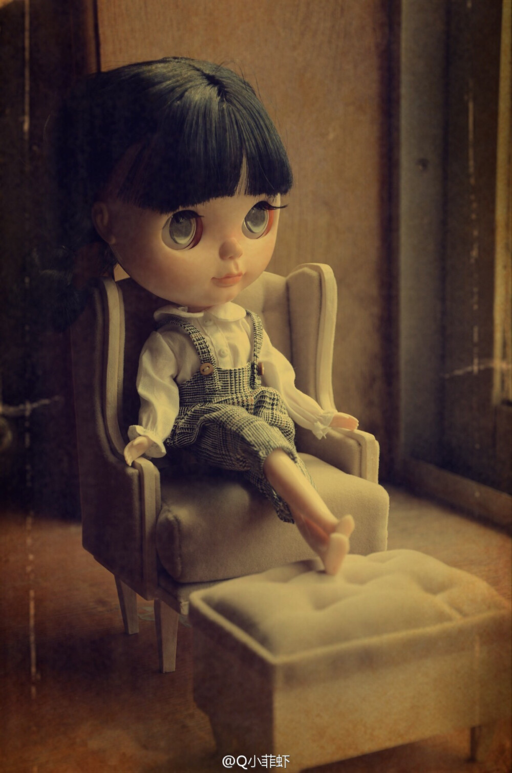 Blythe 1:6娃屋配件沙发脚凳#blythe#