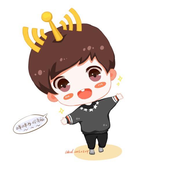 杨洋 Q版 手绘 花少 杨大志