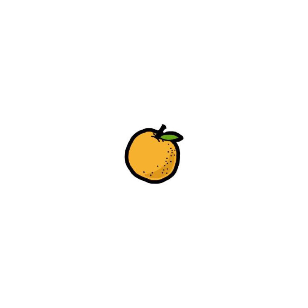 卡通小头像情侣闺蜜橙子