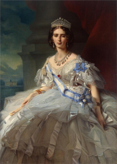 弗朗兹·克萨韦尔·温特哈尔特 Franz Xaver Winterhalter（1805-1873），19世纪中期德国学院艺术派古典主义绘画大师。 1818年，十三岁的温特哈尔特开始研究学习绘画和版画。后到摩纳哥学院学习绘画。十八岁时到慕尼黑…