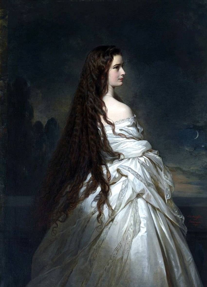 弗朗兹·克萨韦尔·温特哈尔特 Franz Xaver Winterhalter（1805-1873），19世纪中期德国学院艺术派古典主义绘画大师。 1818年，十三岁的温特哈尔特开始研究学习绘画和版画。后到摩纳哥学院学习绘画。十八岁时到慕尼黑寻求发展。在1828年他成为了卡尔斯鲁厄的公爵夫人的绘画大师。 他在德国之外获得成功的机会始于1832年，1833-1834年他到意大利旅行，并很快成为大公国的专职画师。温特哈尔特之后又成为欧洲许多大国的宫廷专职画家，服务于法国国王路易·菲利普，还有英国的维多利亚女王，奥匈帝国和比利时等皇室的宫廷，为国王和皇后画像而著名。