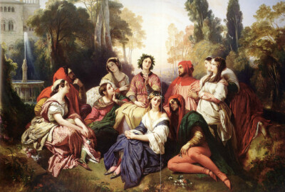 弗朗兹·克萨韦尔·温特哈尔特 Franz Xaver Winterhalter（1805-1873），19世纪中期德国学院艺术派古典主义绘画大师。 1818年，十三岁的温特哈尔特开始研究学习绘画和版画。后到摩纳哥学院学习绘画。十八岁时到慕尼黑…