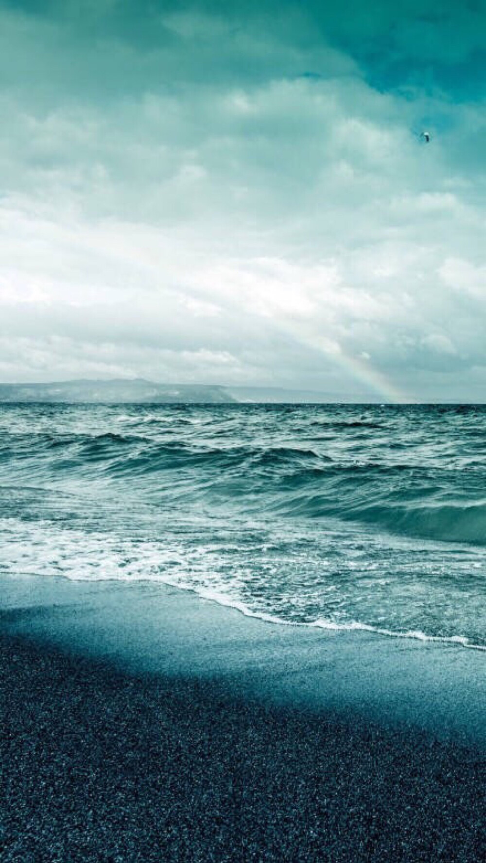 蓝色壁纸舒服的海蓝