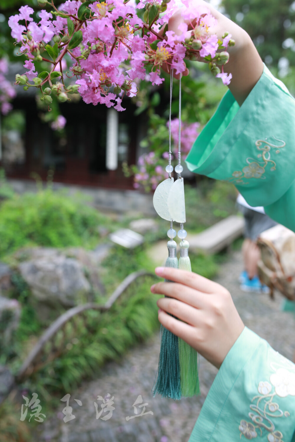 汉服 汉服配饰 手染流苏 腰佩 岫玉 同袍返图 终于有正经的返图了！！！！