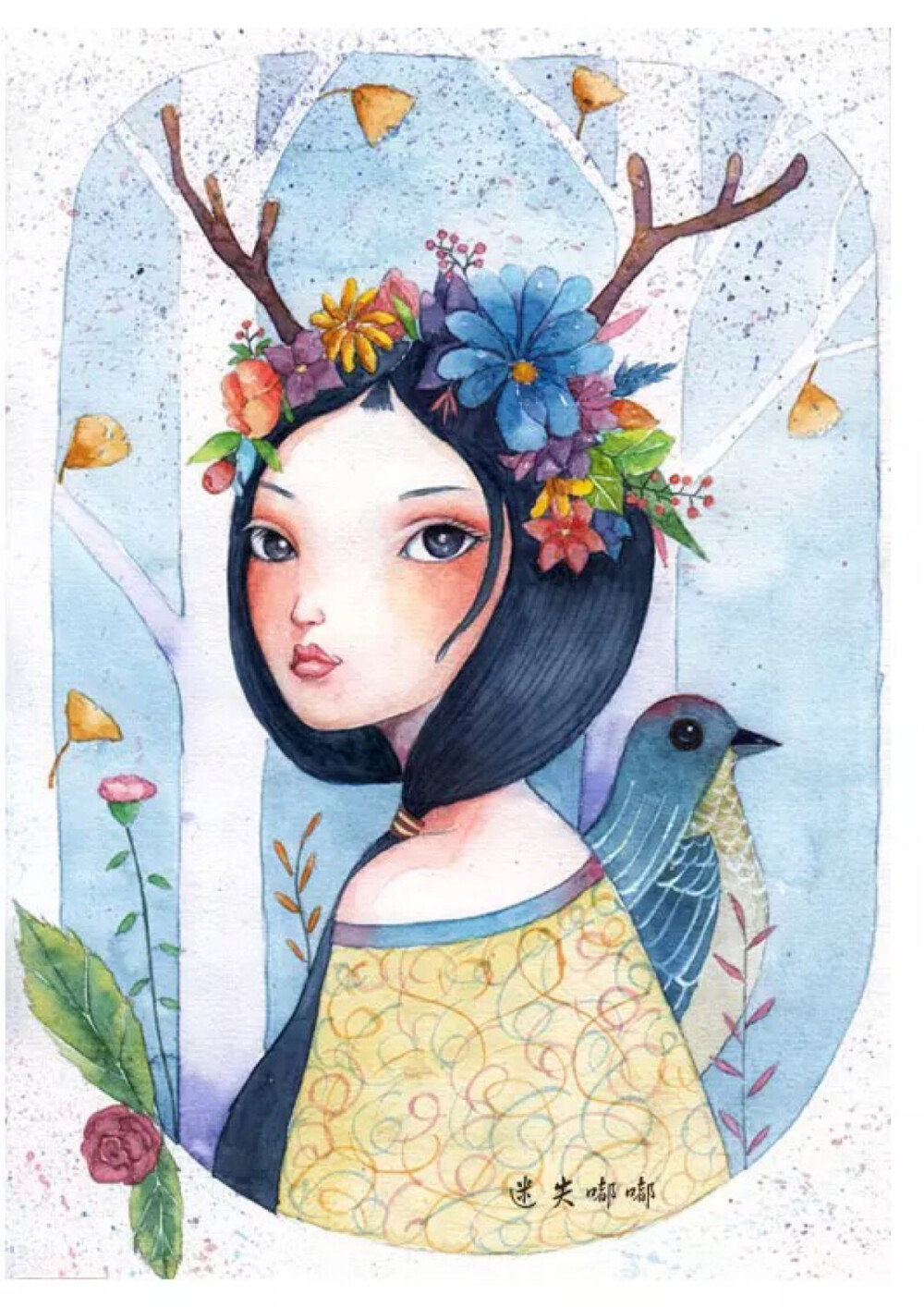 水彩画 插画 涂鸦 手账插画 儿童画