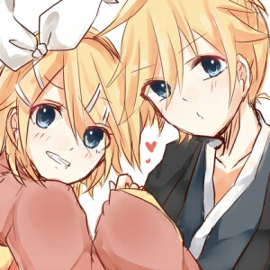镜音双子 静音 V家二次元 手绘 动漫 插画 p站 壁纸 美图ヽ(•̀ω•́ )ゝ
