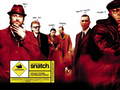 rogenart(http://wojiaoluyuan.herokuapp.com)每日分享，2000高分电影《偷抢拐骗》-Snatch,IMDb8.3,两位男神助阵：布拉德.皮特，杰森.斯坦森，只怪当时太年轻，好多好电影没看过。﻿