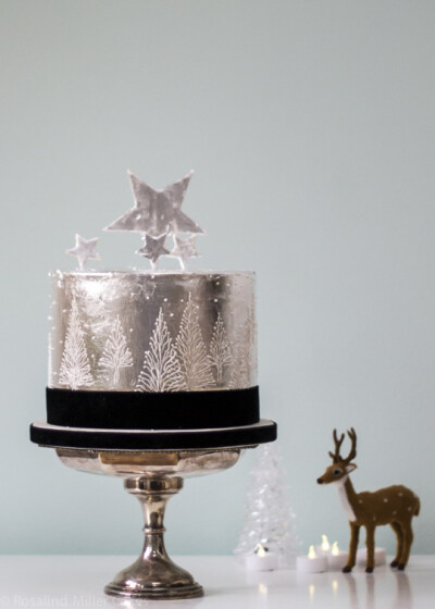 婚礼蛋糕：银色圣诞树