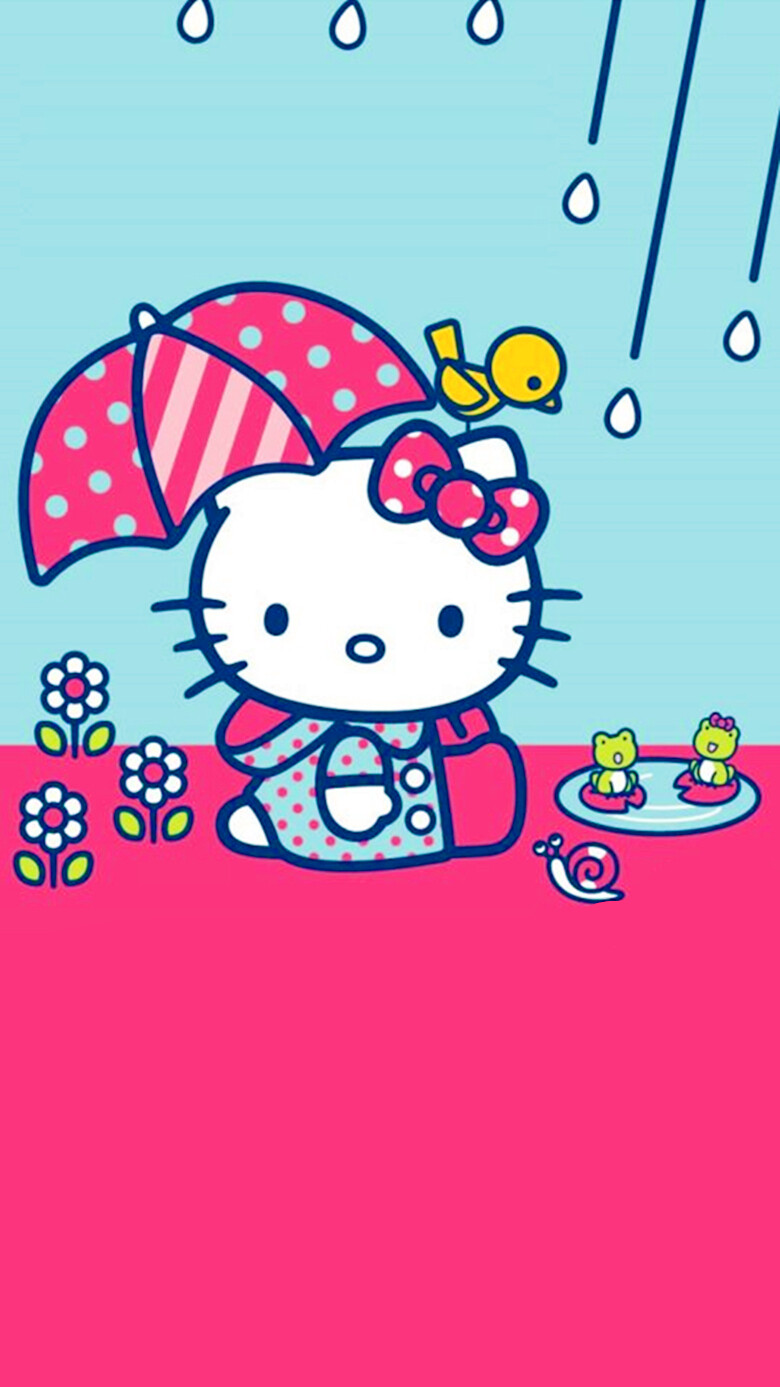 iPhone5 iPhone6 iPhone6 Plus wallpaper wechat 微信背景 壁纸 锁屏 待机 主题 桌面 可爱 Hello Kitty