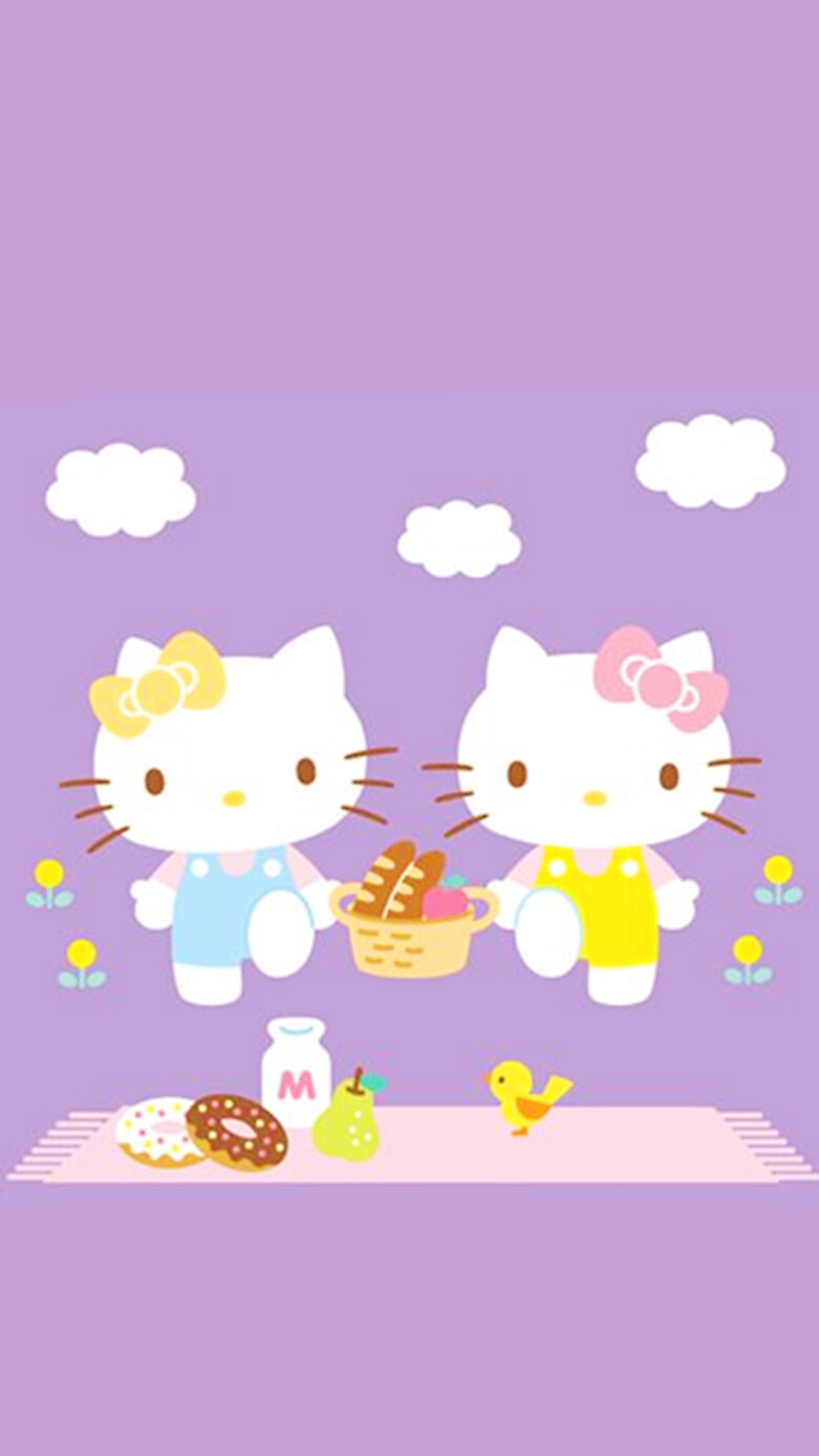 iPhone5 iPhone6 iPhone6 Plus wallpaper wechat 微信背景 壁纸 锁屏 待机 主题 桌面 可爱 Hello Kitty