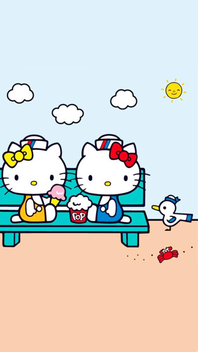 iPhone5 iPhone6 iPhone6 Plus wallpaper wechat 微信背景 壁纸 锁屏 待机 主题 桌面 可爱 Hello Kitty