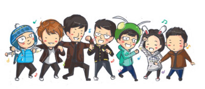 running man。动漫