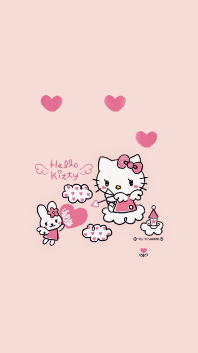 iPhone5 iPhone6 iPhone6 Plus wallpaper wechat 微信背景 壁纸 锁屏 待机 主题 桌面 可爱 Hello Kitty