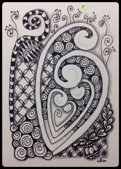 禅绕画 zentangle www.chanrao.me