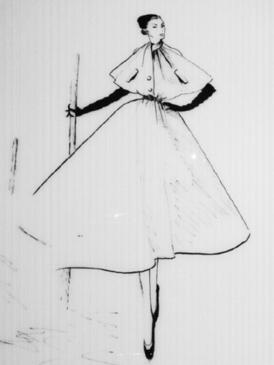 【笔尖时尚—黑白线条】Dior 服饰的硬笔手绘稿 手绘插画 服装设计稿 素材 &amp;gt;&amp;gt;&amp;gt;