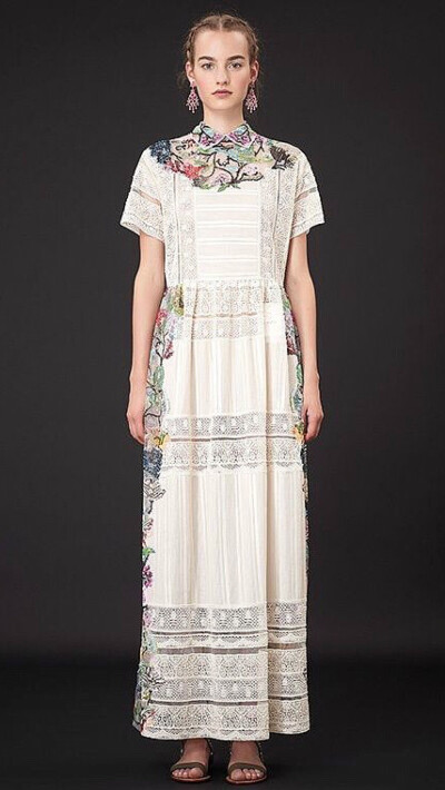 【衣睹为快时装周】时装周 秀场 礼服 服饰风尚 Valentino Resort 2015系列｜ 鸟语花香的浪漫