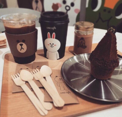 Line Friends Cafe。 @猫眼中的平行世界