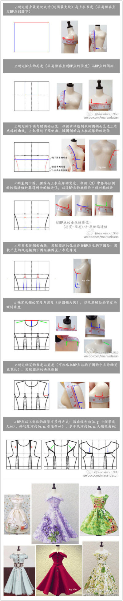 快速打版做修身连衣裙