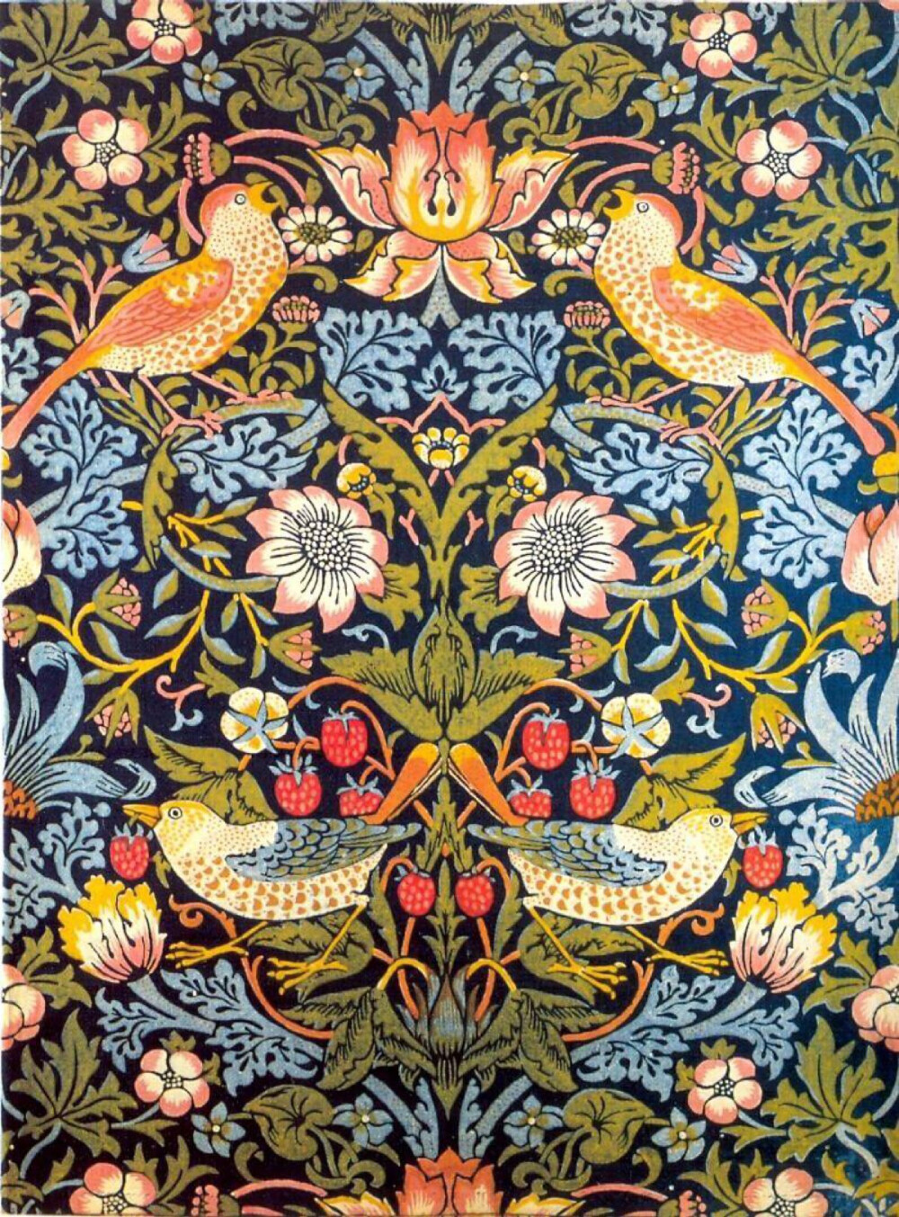 19世纪的秘密花园。 William Morris（1834-1896年）是英国最重要最有影响力的设计师。