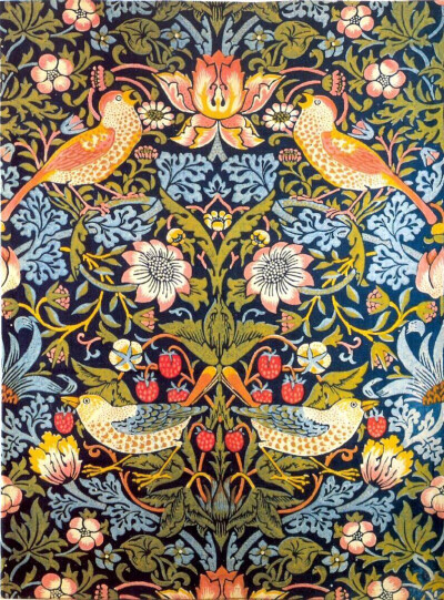 19世纪的秘密花园。 William Morris（1834-1896年）是英国最重要最有影响力的设计师。