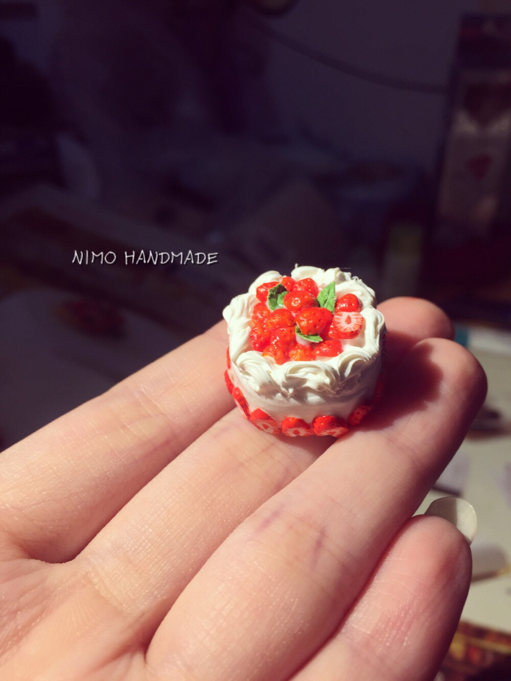 NIMO HANDMADE 自制迷你食物_草莓蛋糕