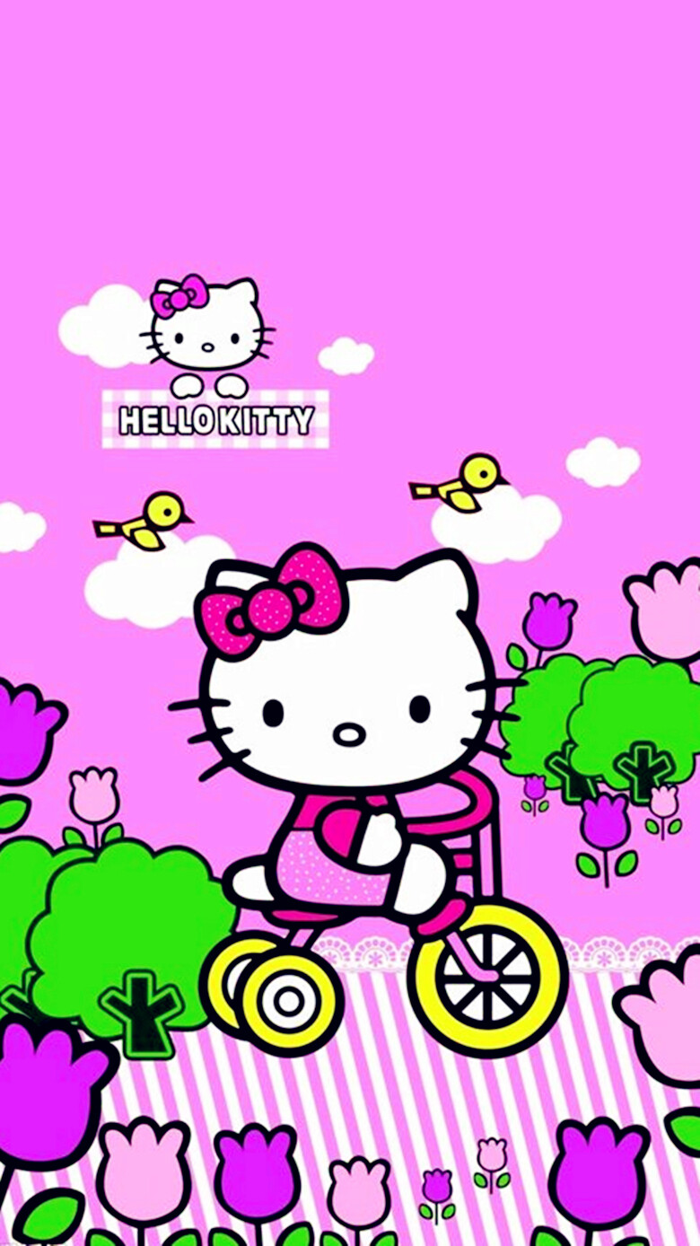 iPhone5 iPhone6 iPhone6 Plus wallpaper wechat 微信背景 壁纸 锁屏 待机 主题 桌面 可爱 Hello Kitty