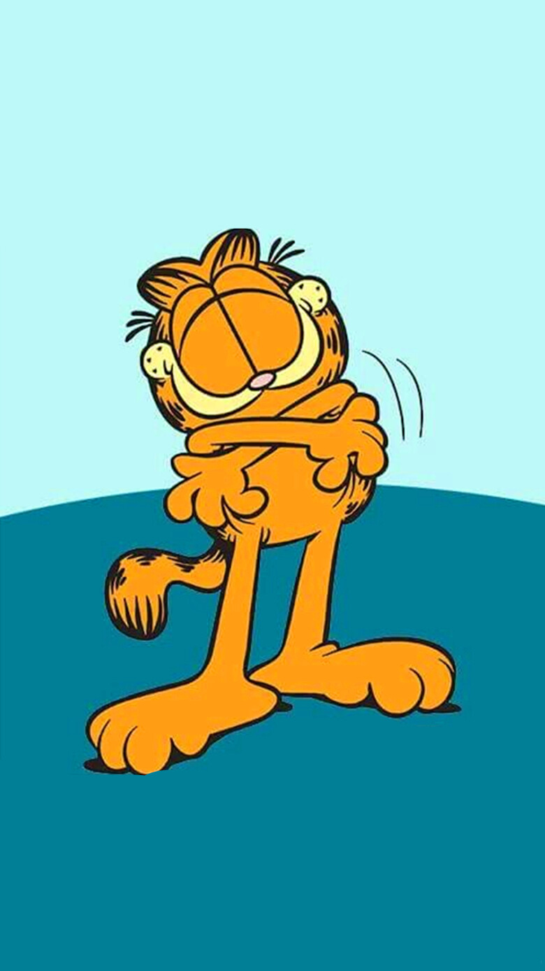 iPhone5 iPhone6 iPhone6 Plus wallpaper wechat 微信背景 壁纸 锁屏 待机 主题 桌面 可爱 加菲猫 Garfield