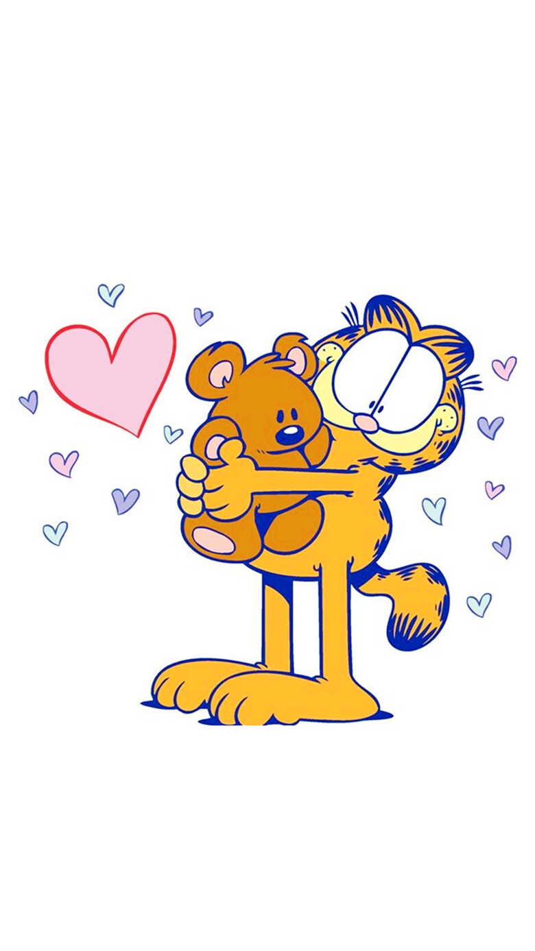 iPhone5 iPhone6 iPhone6 Plus wallpaper wechat 微信背景 壁纸 锁屏 待机 主题 桌面 可爱 加菲猫 Garfield