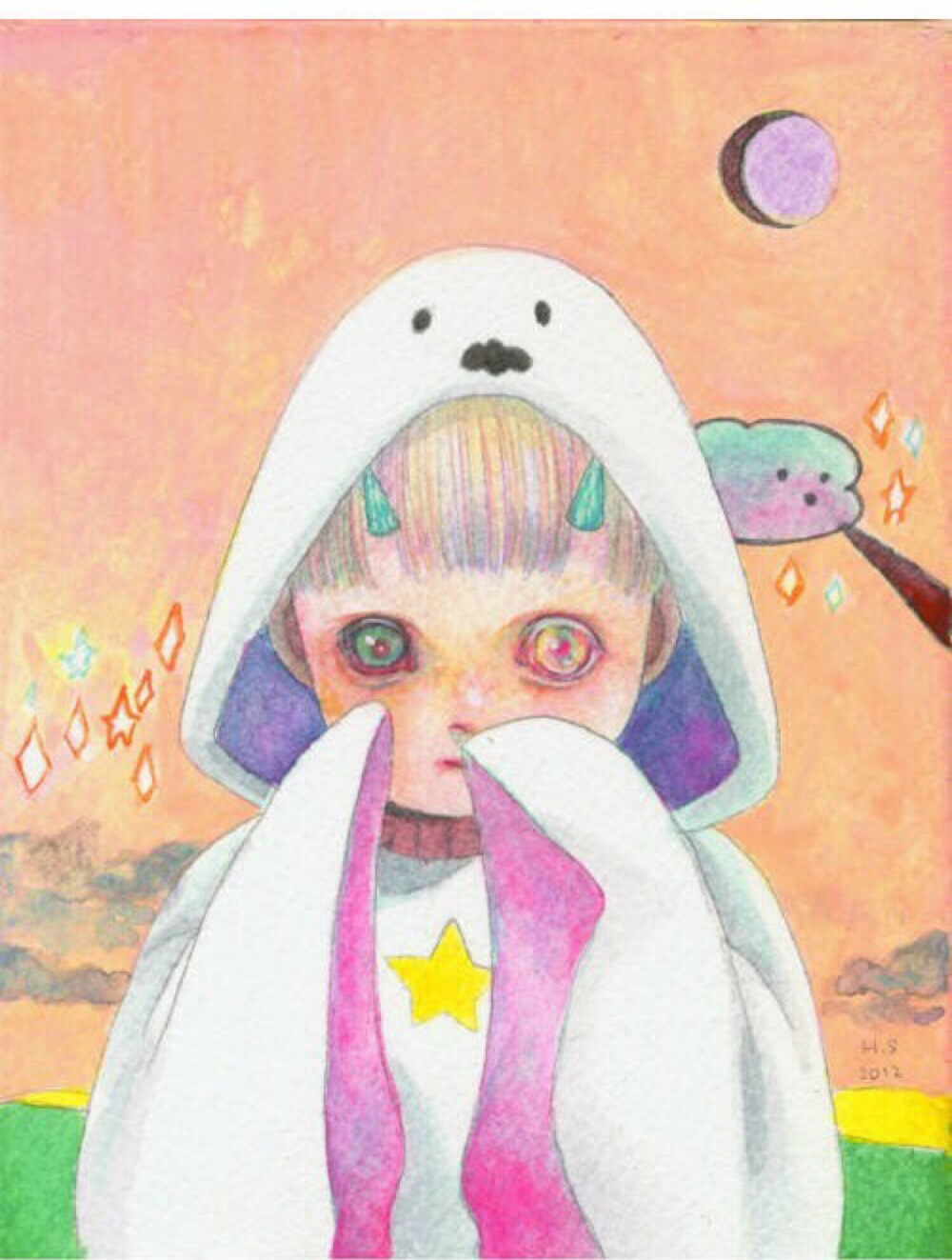 糖果色的忧郁。 | 日本艺术家 下田光（Hikari Shimoda ）